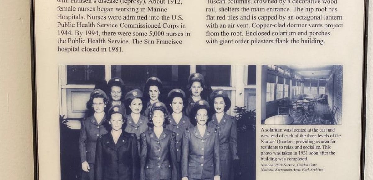 Old photograph of the U.S. Public Health Service nurses in the 1940s